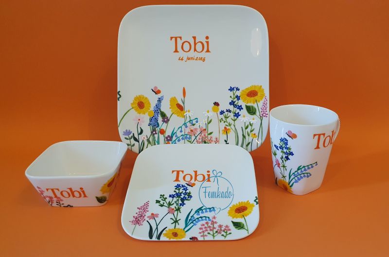 *Geboorteservies Tobi