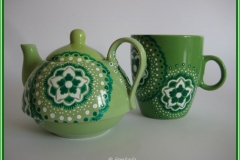 5.Tea-for-one setje groen